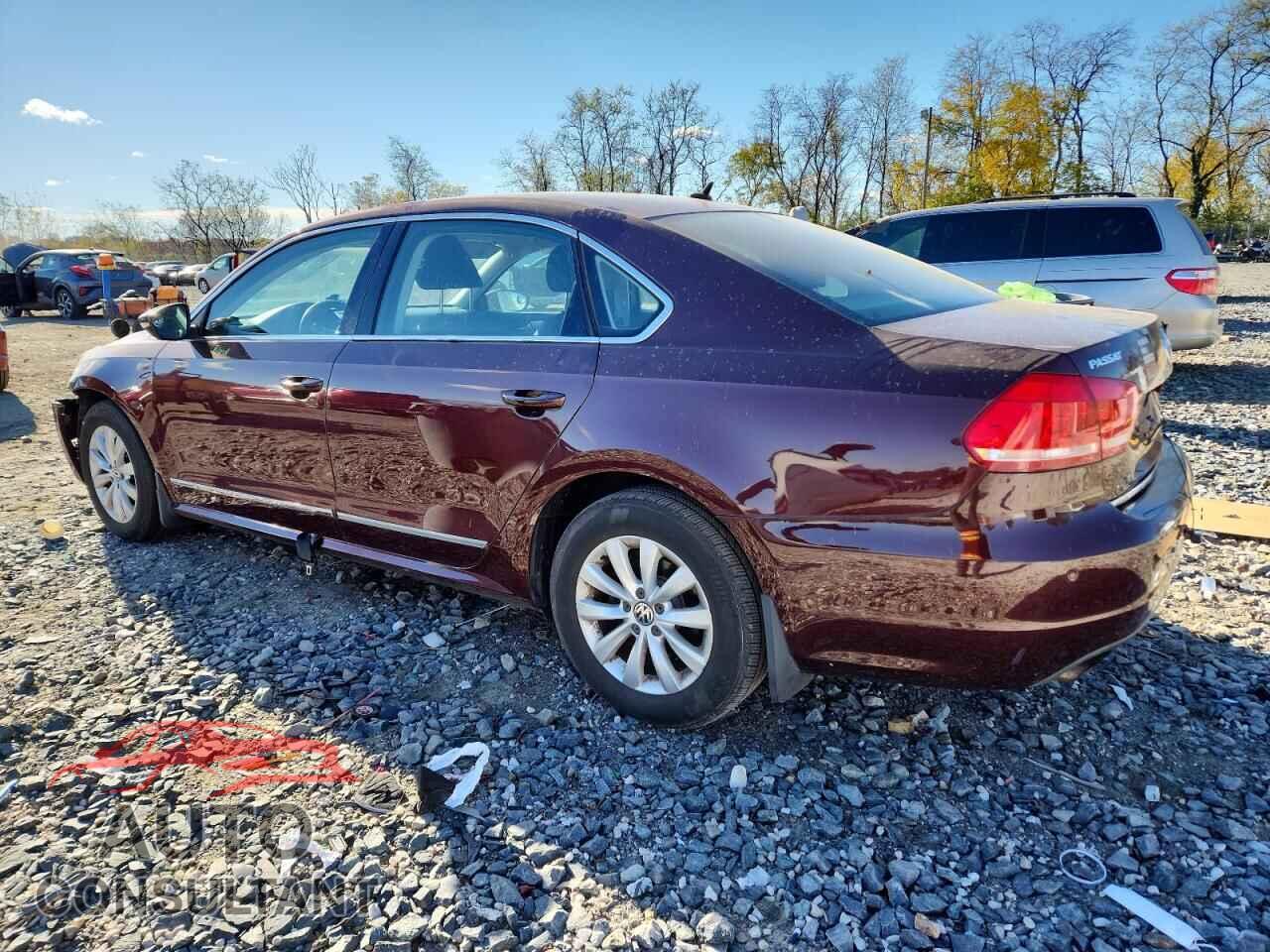 VOLKSWAGEN PASSAT 2012 - 1VWAP7A30CC087691