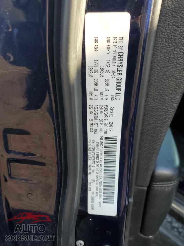 DODGE DURANGO 2014 - 1C4RDJAG8EC977714
