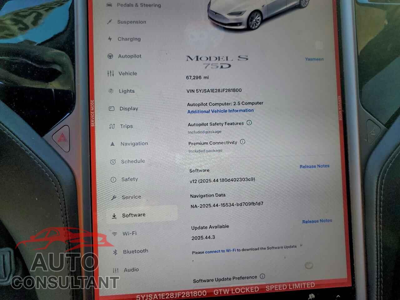 TESLA MODEL S 2018 - 5YJSA1E28JF281800
