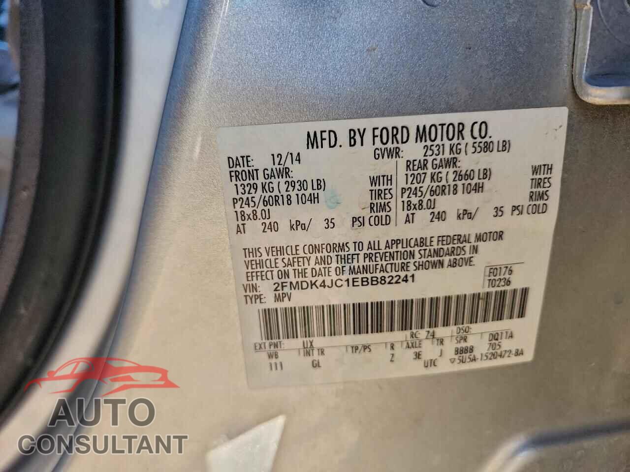 FORD EDGE 2014 - 2FMDK4JC1EBB82241