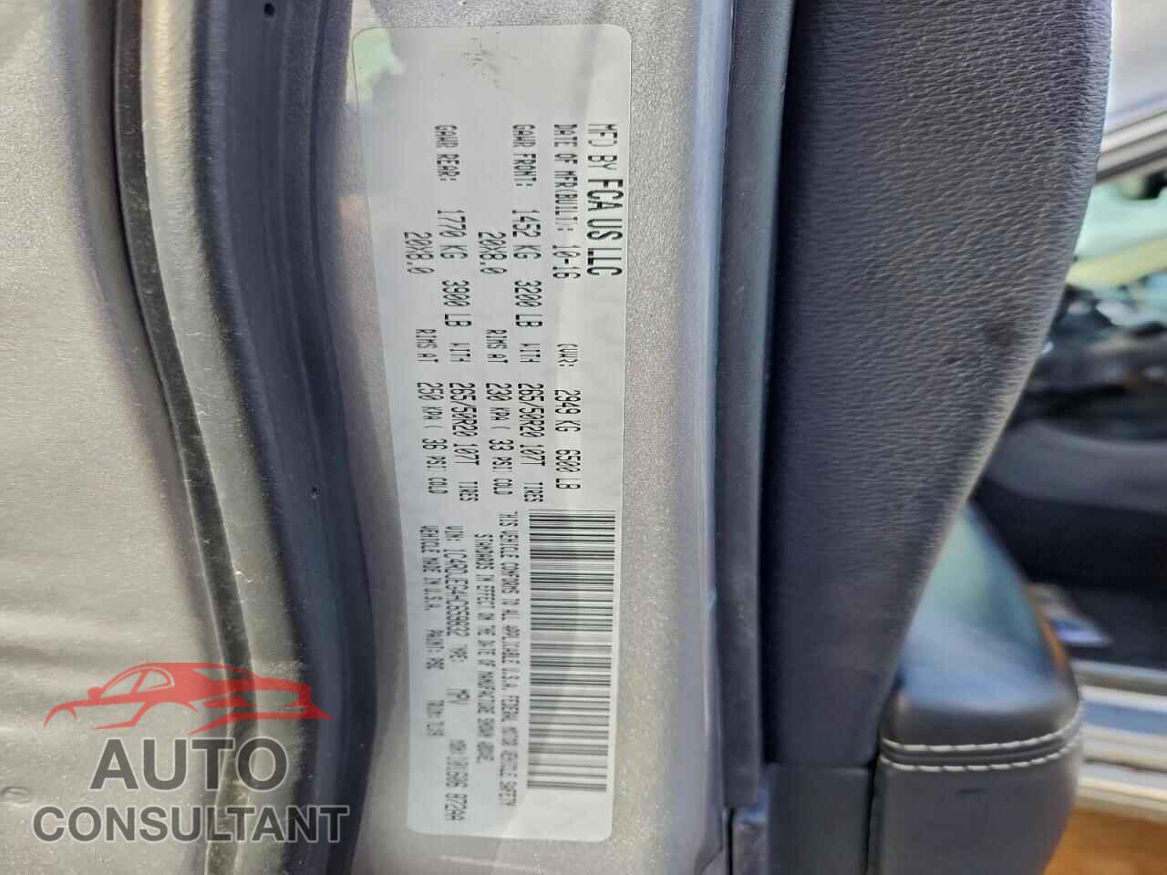 DODGE DURANGO 2017 - 1C4RDJEG4HC659832