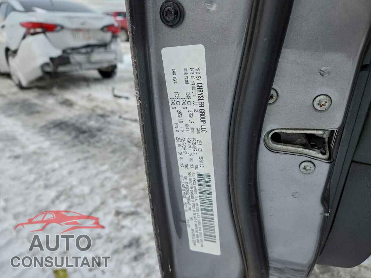 DODGE JOURNEY 2012 - 3C4PDDBG3CT396548