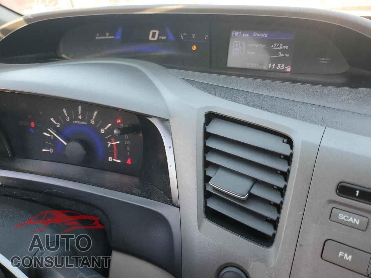HONDA CIVIC 2012 - 19XFB2F59CE314518