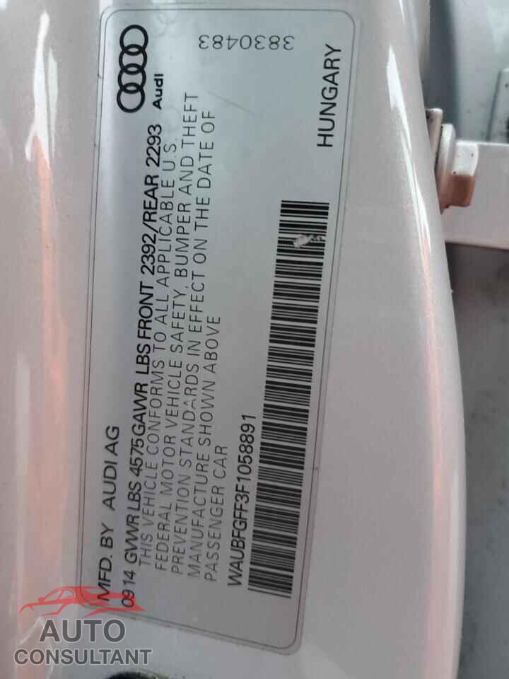 AUDI A3 2015 - WAUBFGFF3F1058891