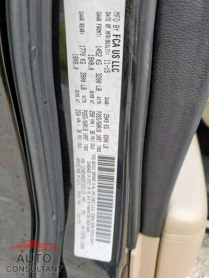 DODGE DURANGO 2015 - 1C4RDHAG0FC222115