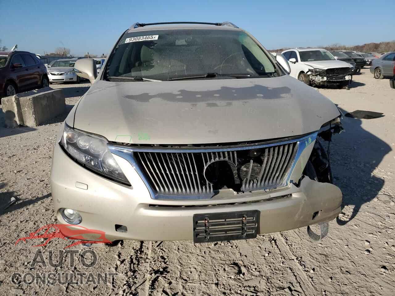LEXUS RX450 2012 - JTJBC1BA9C2046332