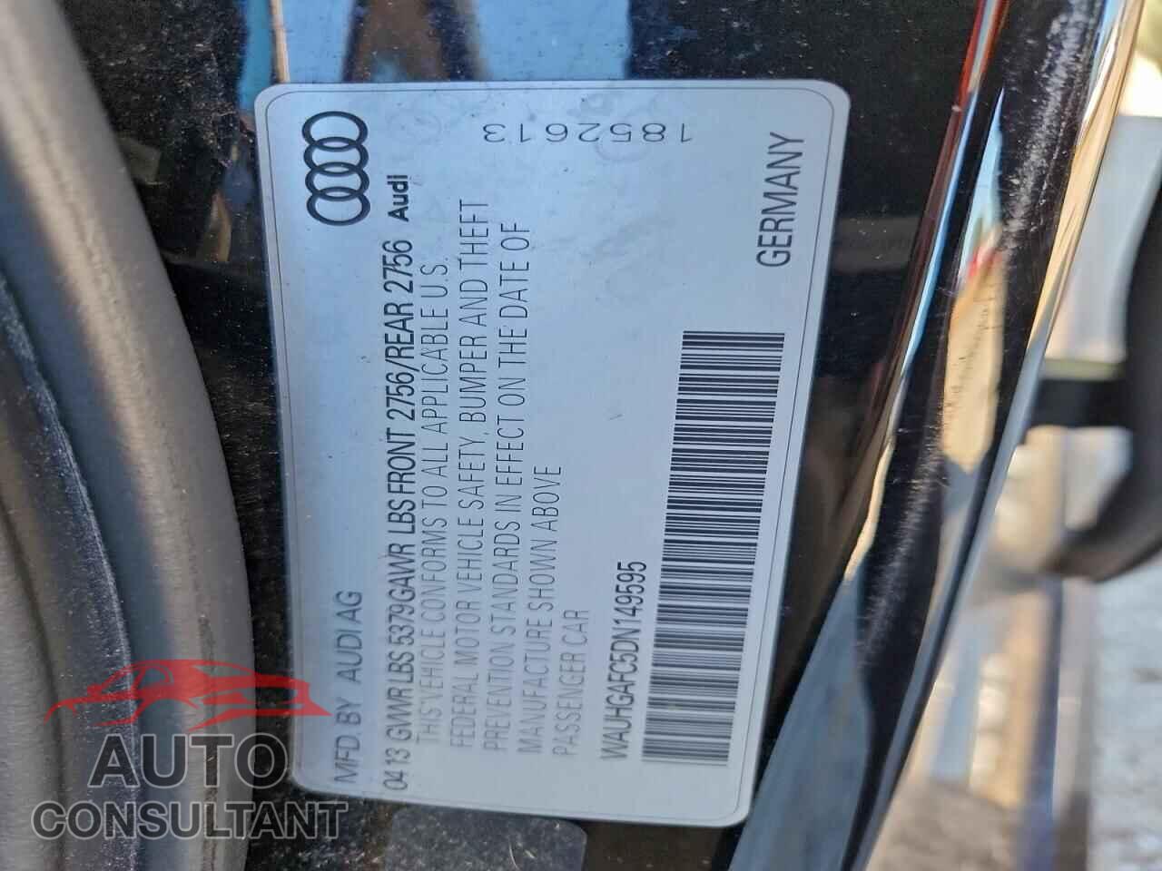 AUDI A6 2013 - WAUHGAFC5DN149595