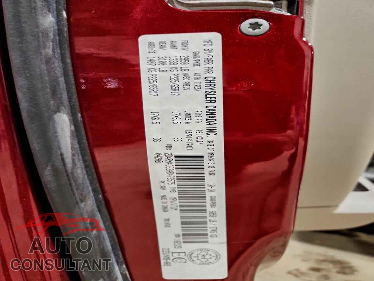 DODGE CARAVAN 2010 - 2D4RN4DE2AR473575