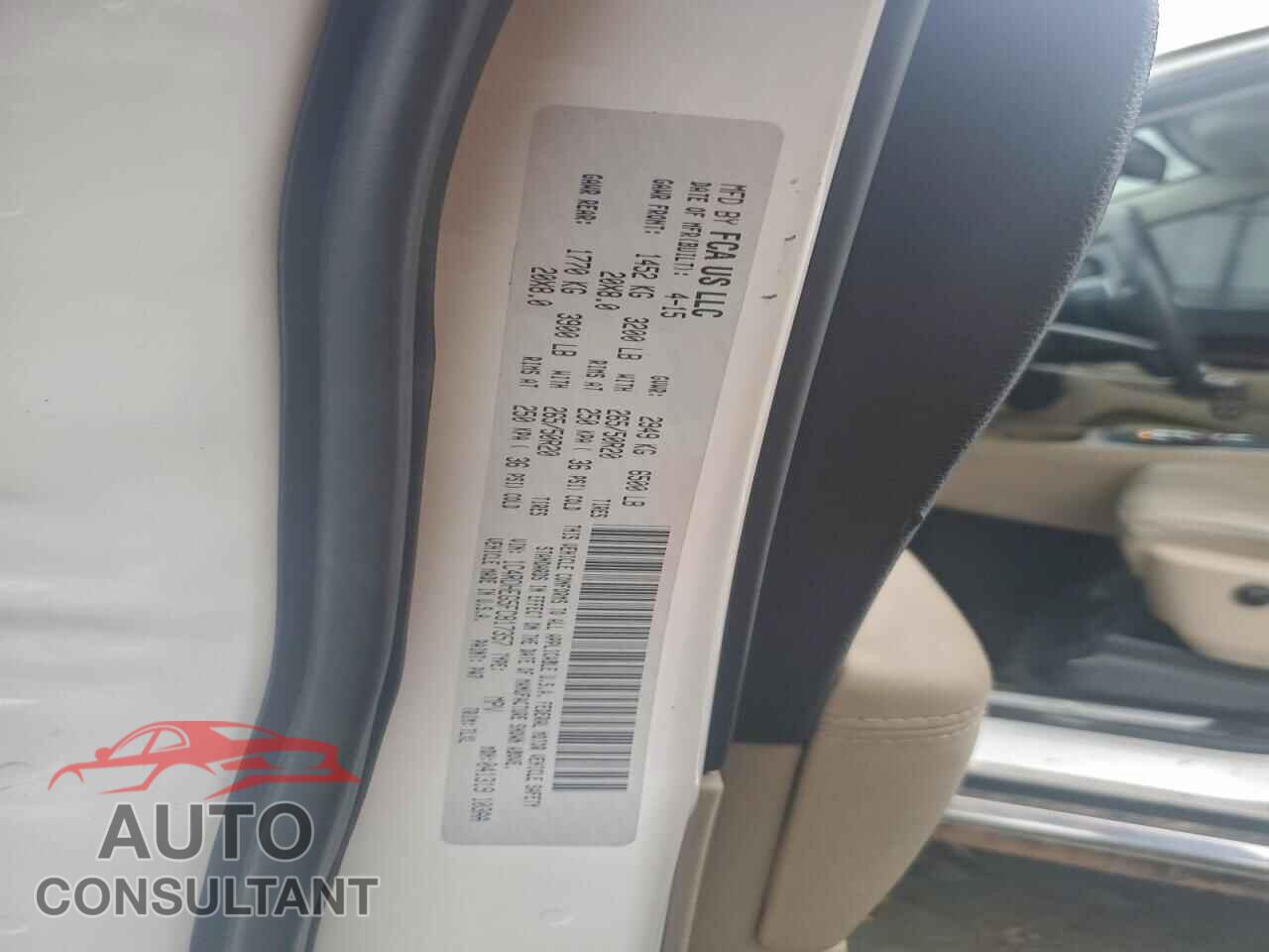 DODGE DURANGO 2015 - 1C4RDHEG5FC817357