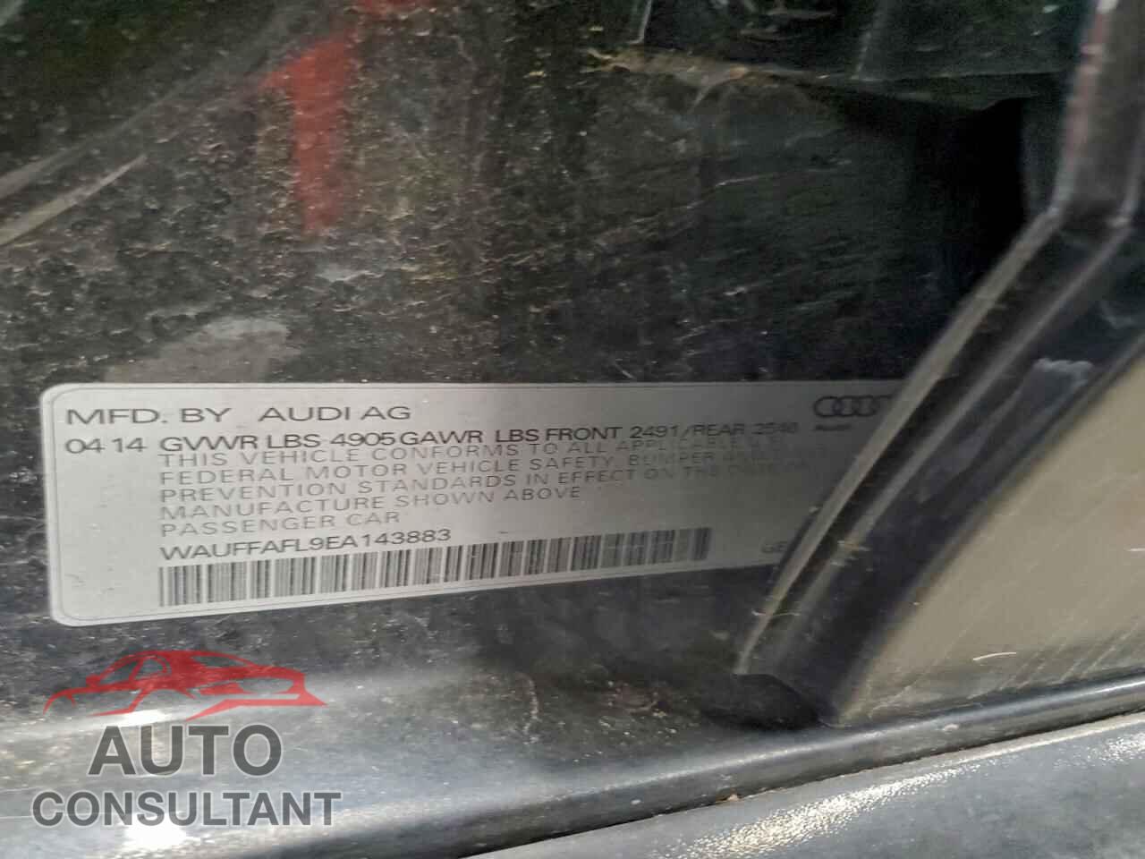 AUDI A4 2014 - WAUFFAFL9EA143883