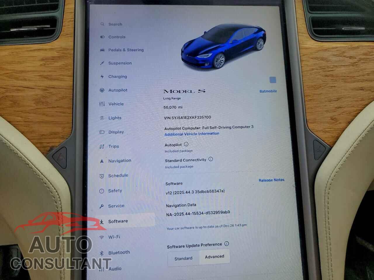 TESLA MODEL S 2019 - 5YJSA1E2XKF335700