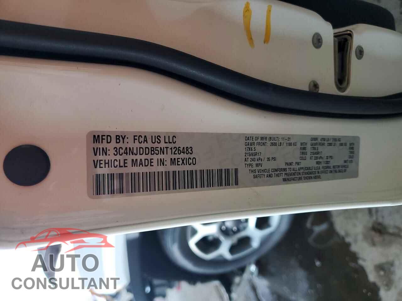 JEEP COMPASS 2022 - 3C4NJDDB5NT126483