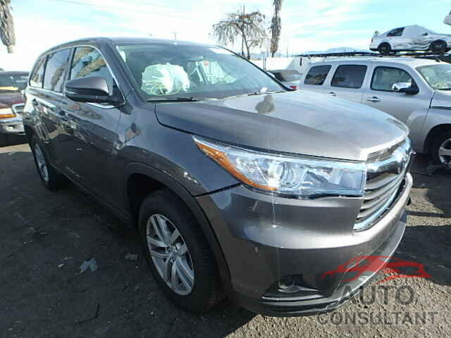 TOYOTA HIGHLANDER 2015 - 5TDZARFH5FS011734