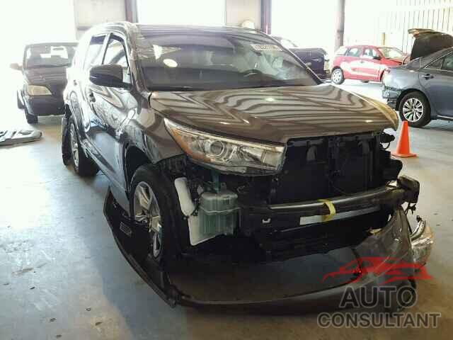 TOYOTA HIGHLANDER 2015 - 5TDYKRFH4FS099250