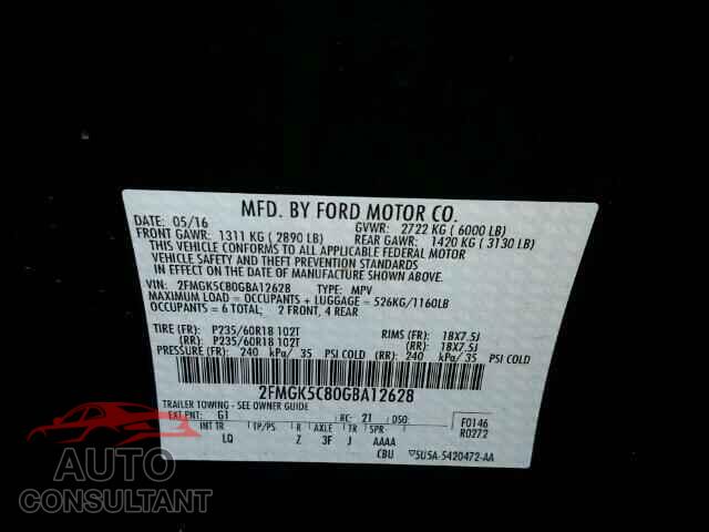 FORD FLEX 2016 - 2FMGK5C80GBA12628