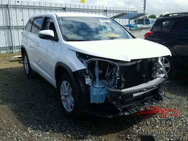TOYOTA HIGHLANDER 2016 - 5TDZARFH7GS018718