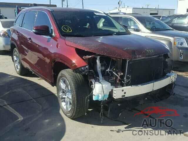 TOYOTA HIGHLANDER 2016 - 5TDYKRFH0GS146369