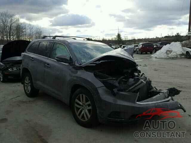 TOYOTA HIGHLANDER 2015 - 5TDBKRFH8FS083431