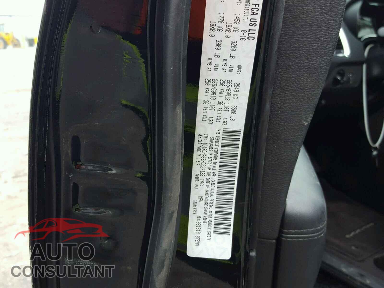 DODGE DURANGO 2017 - 1C4RDHAG3HC627128