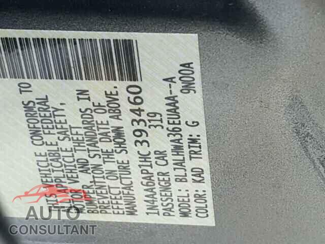 NISSAN MAXIMA 2017 - 1N4AA6AP1HC393460