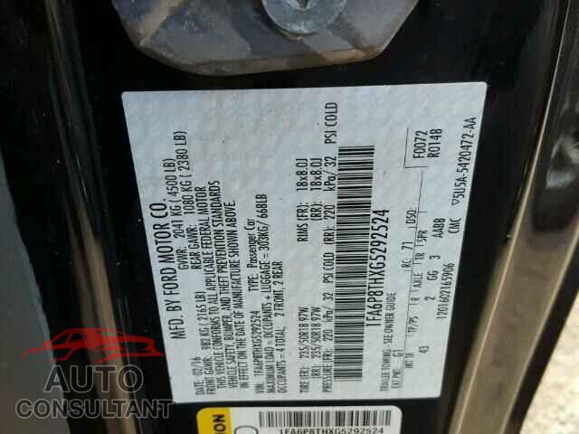 FORD MUSTANG 2016 - 1FA6P8THXG5292524