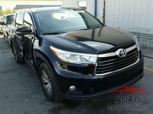TOYOTA HIGHLANDER 2015 - 5TDJKRFH2FS170785
