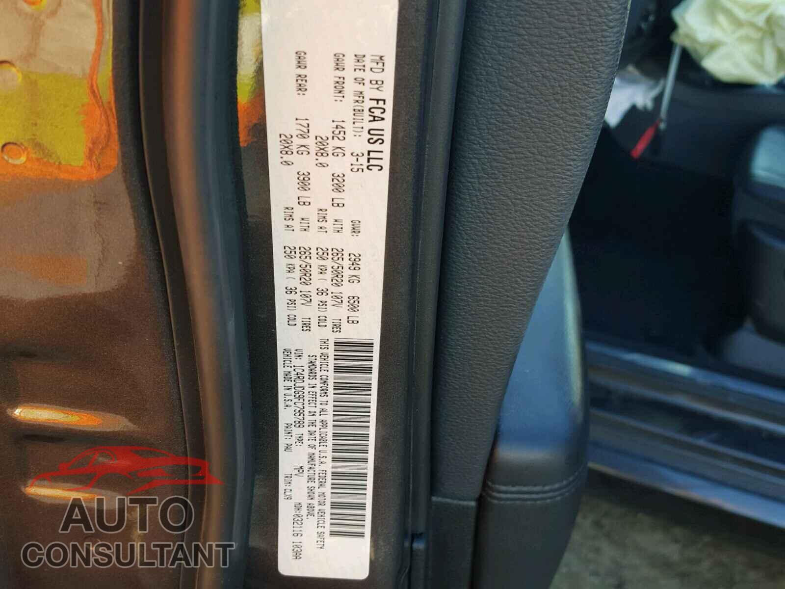 DODGE DURANGO 2015 - 1C4RDJDG9FC795789