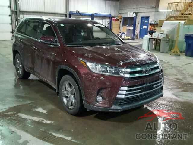 TOYOTA HIGHLANDER 2018 - 5TDDZRFH6JS489575