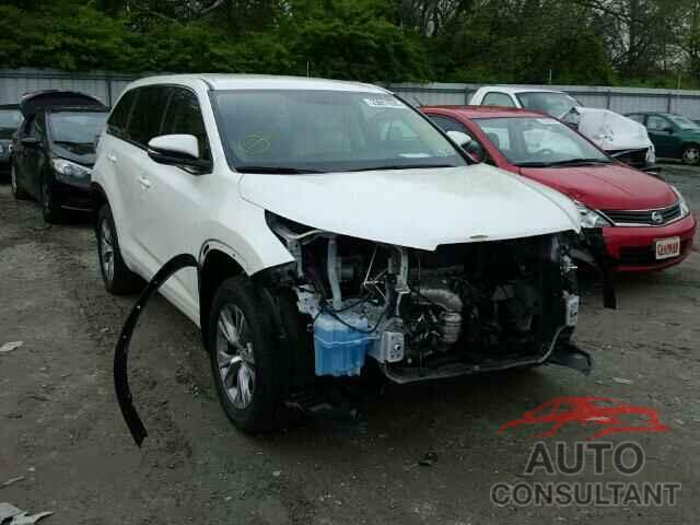 TOYOTA HIGHLANDER 2015 - 5TDBKRFH6FS138605