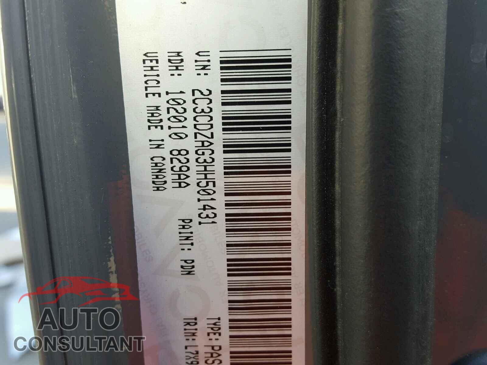 DODGE CHALLENGER 2017 - 2C3CDZAG3HH501431