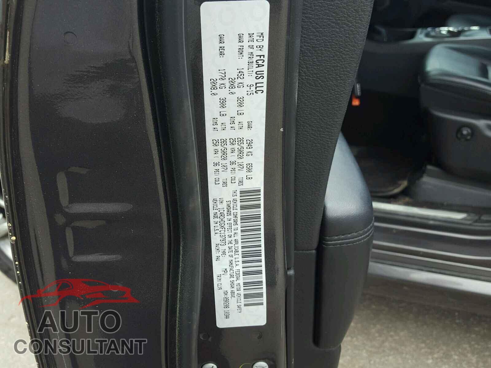 DODGE DURANGO 2015 - 1C4RDHDGXFC137973