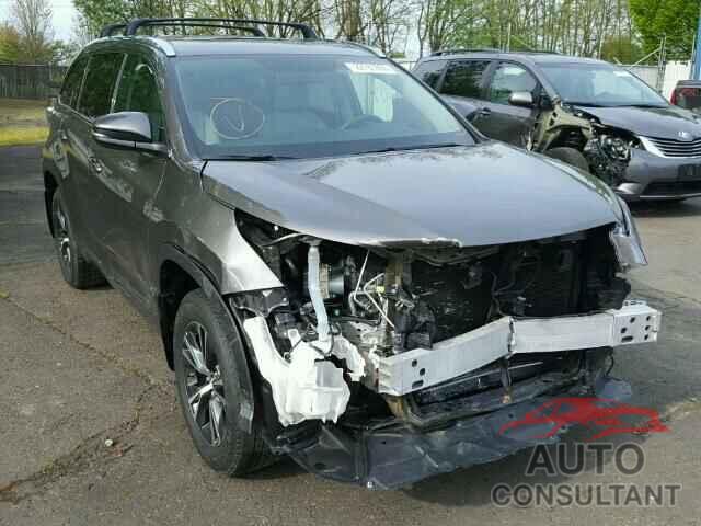 TOYOTA HIGHLANDER 2016 - 5TDJKRFHXGS230717