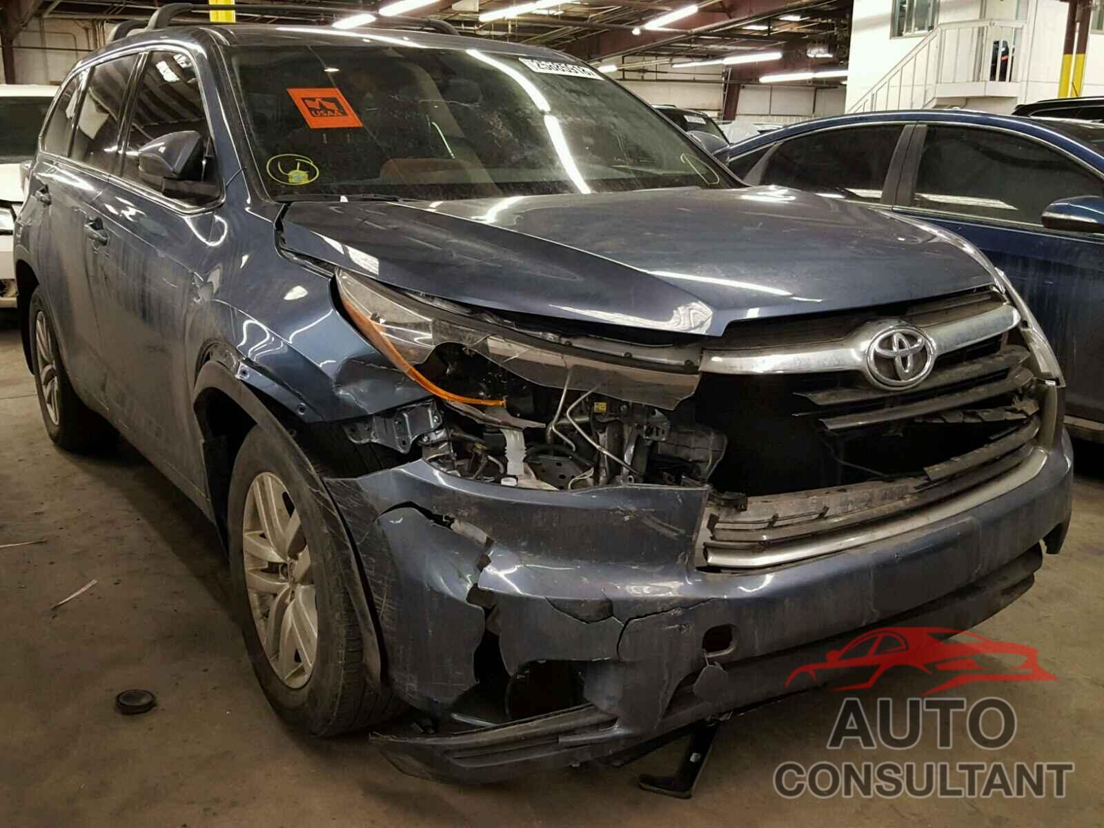 TOYOTA HIGHLANDER 2015 - 5TDBKRFH2FS197182