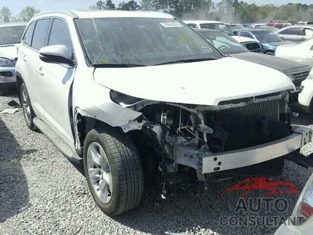 TOYOTA HIGHLANDER 2015 - 5TDYKRFH6FS119692