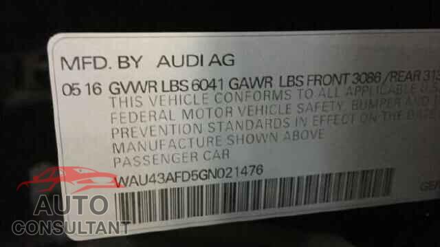 AUDI A8 2016 - WAU43AFD5GN021476