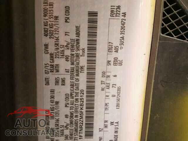 FORD TRANSIT CO 2015 - 1FTNR2ZM5FKB25120