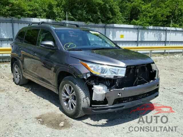 TOYOTA HIGHLANDER 2015 - 5TDJKRFH0FS083886