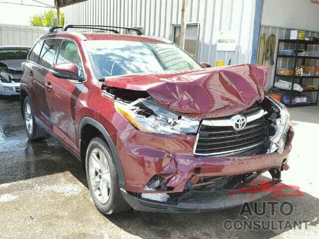 TOYOTA HIGHLANDER 2015 - 5TDDKRFH7FS103533