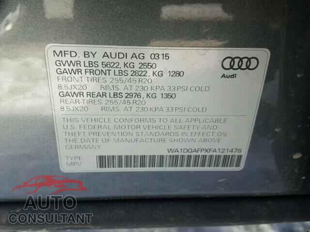 AUDI Q5 2015 - WA1DGAFPXFA121476