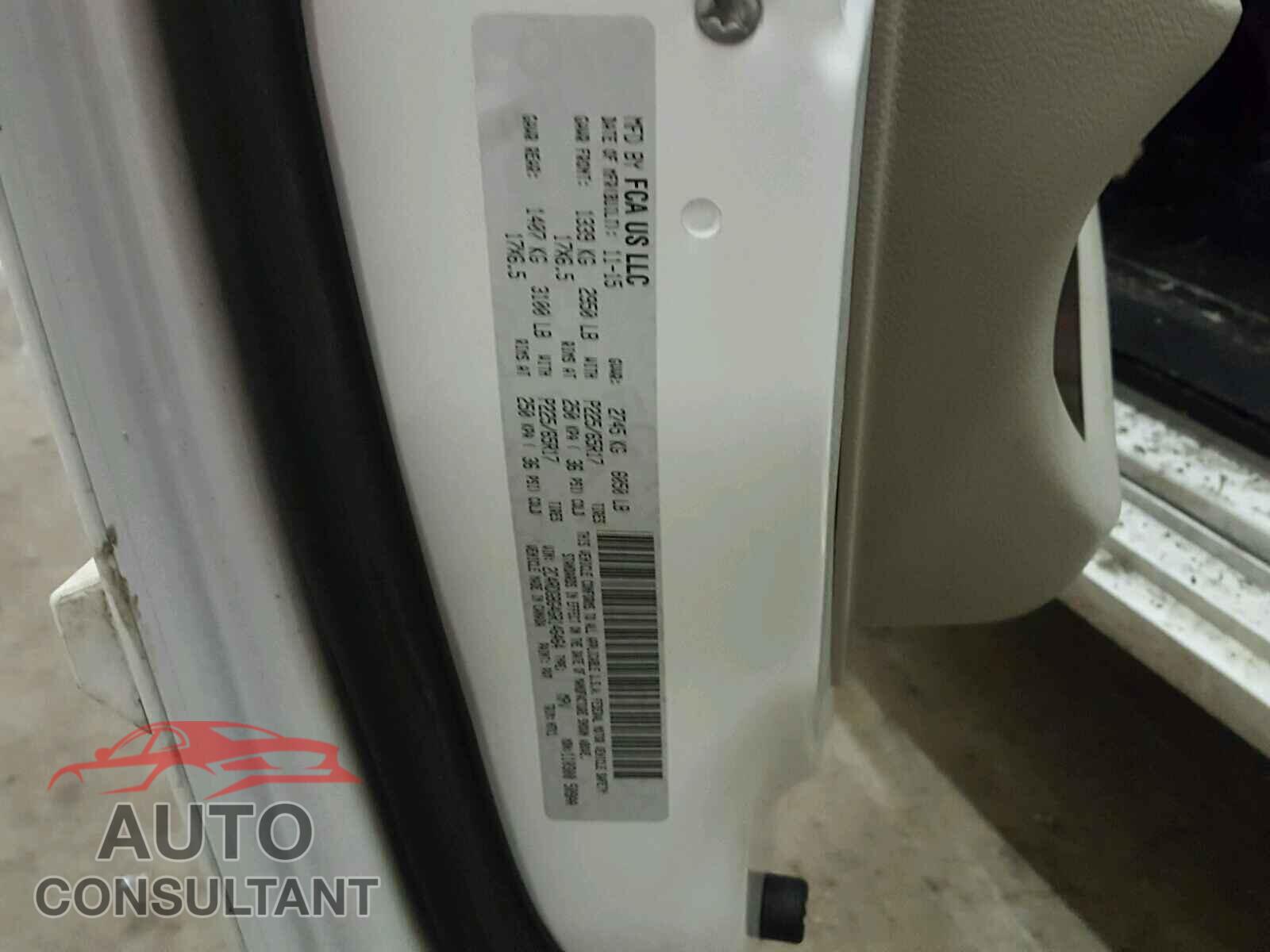 DODGE CARAVAN 2016 - 2C4RDGBG4GR146464