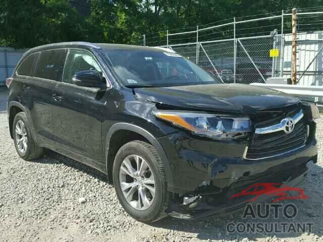 TOYOTA HIGHLANDER 2015 - 5TDJKRFH3FS187529