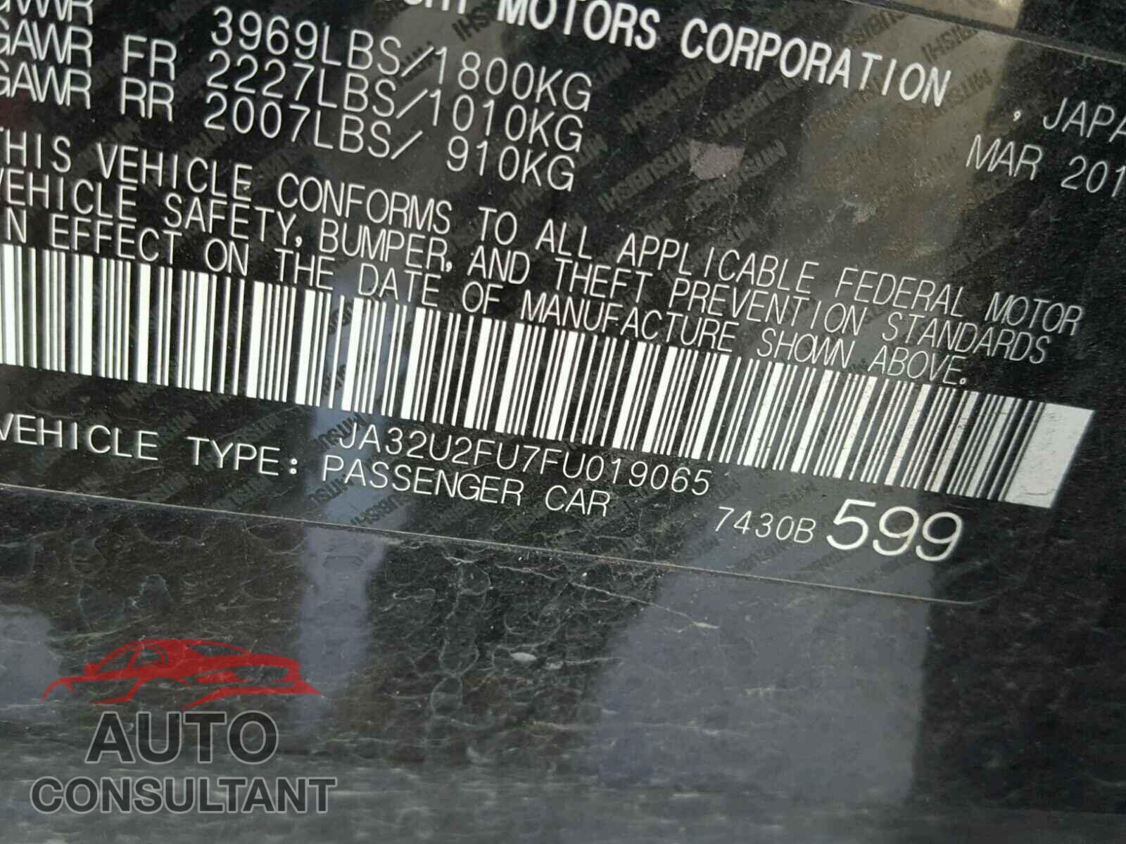 MITSUBISHI LANCER 2015 - JA32U2FU7FU019065
