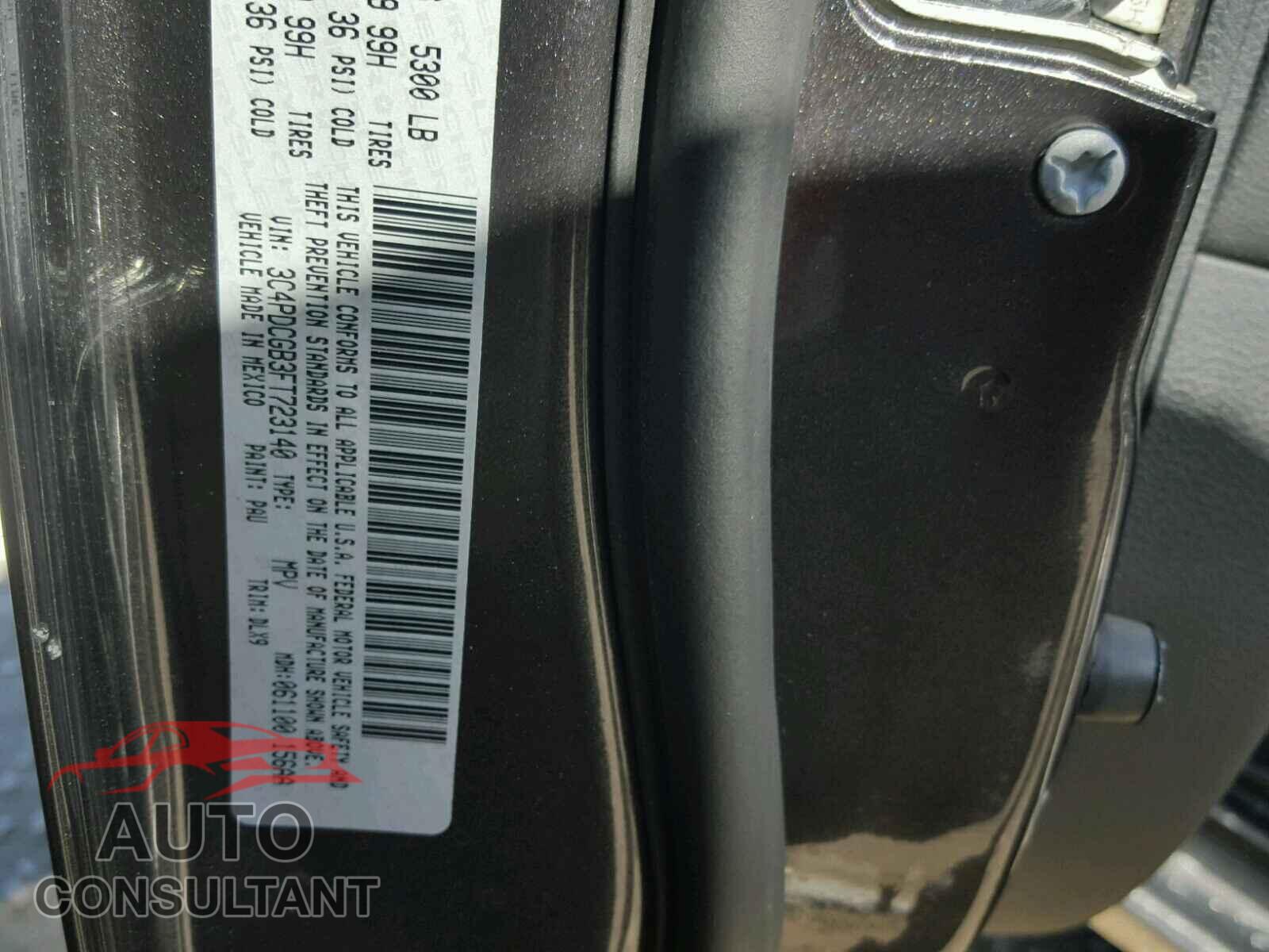 DODGE JOURNEY 2015 - 3C4PDCGB3FT723140