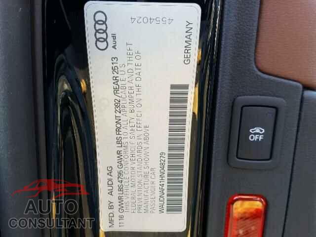 AUDI A4 2017 - WAUDNAF41HN048279