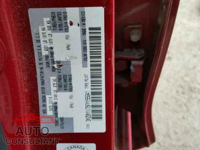 MAZDA 3 2015 - 3MZBM1V76FM155941