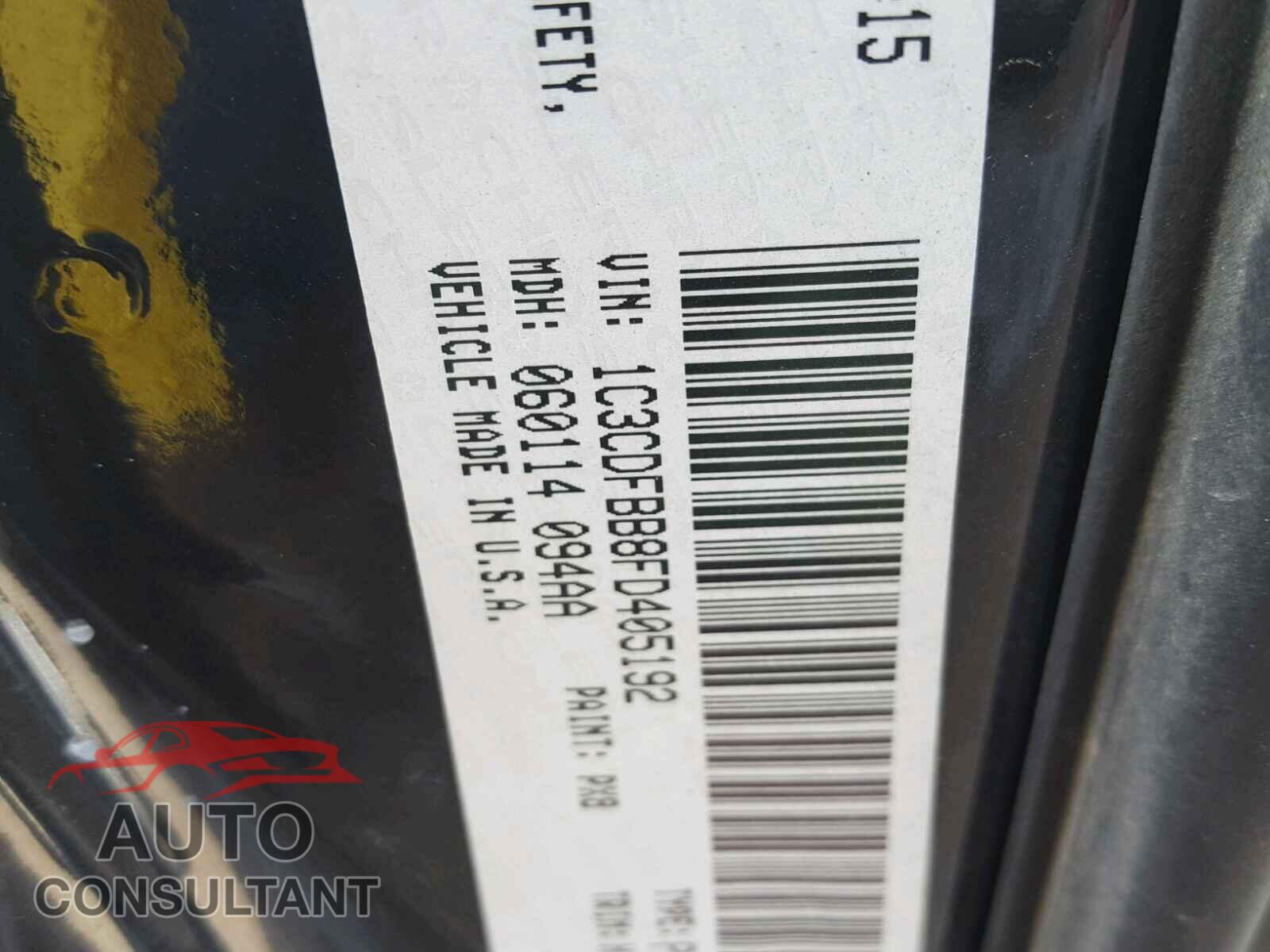 DODGE DART 2015 - 1C3CDFBB8FD405192