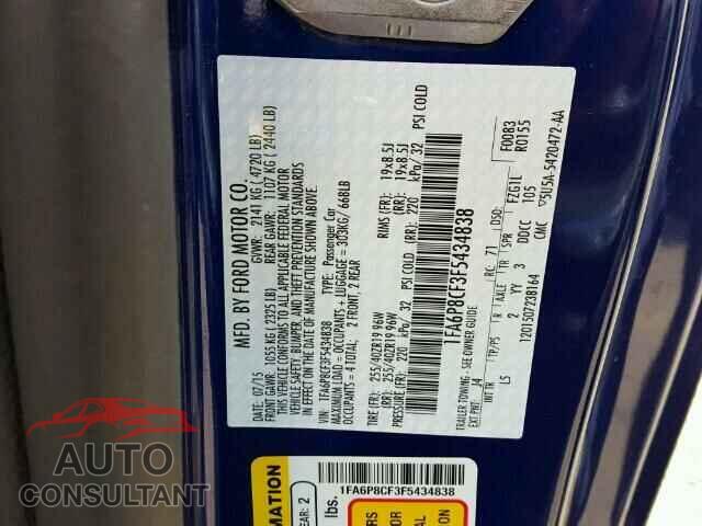 FORD MUSTANG 2015 - 1FA6P8CF3F5434838