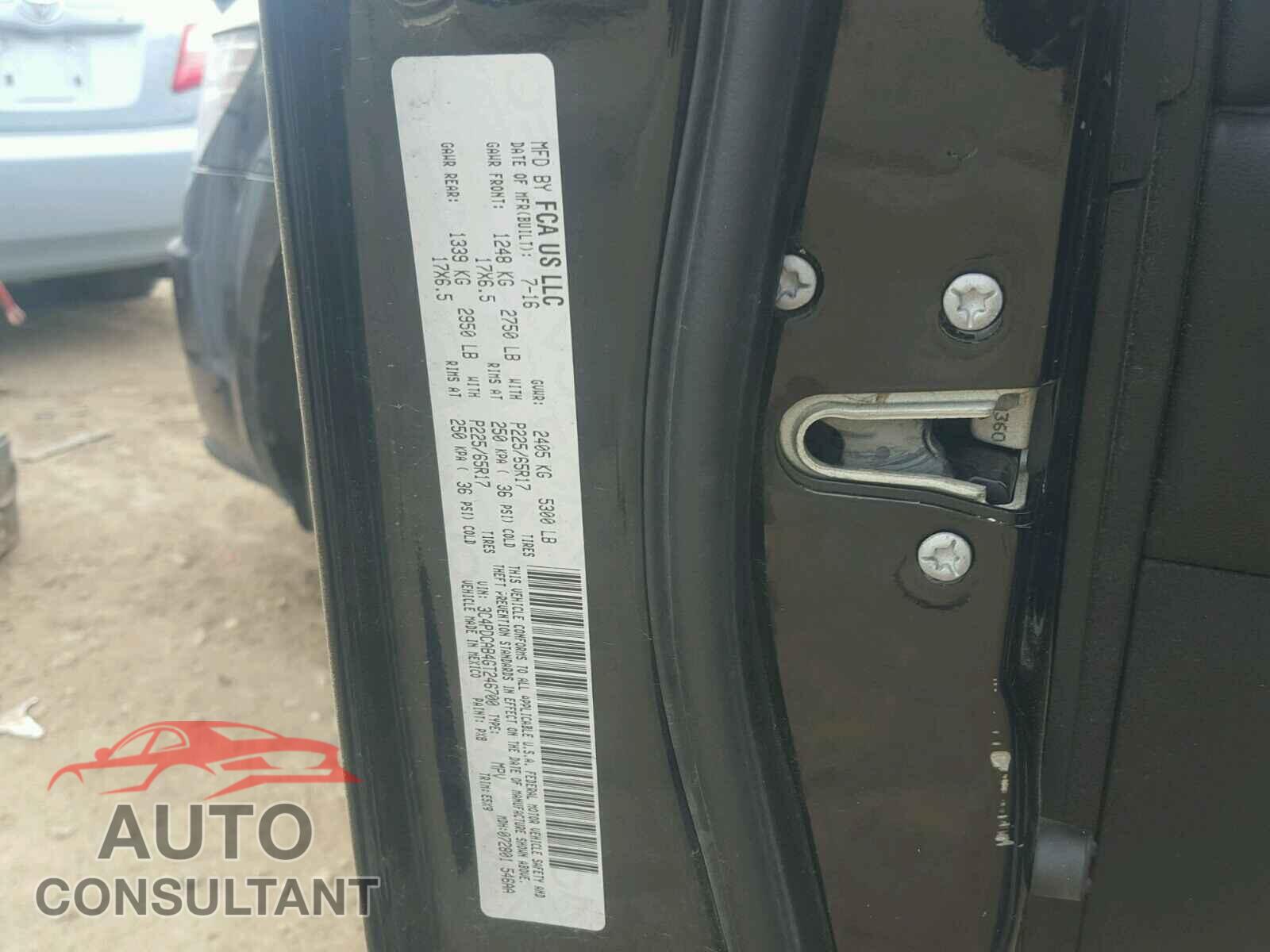 DODGE JOURNEY 2016 - 3C4PDCAB4GT246700