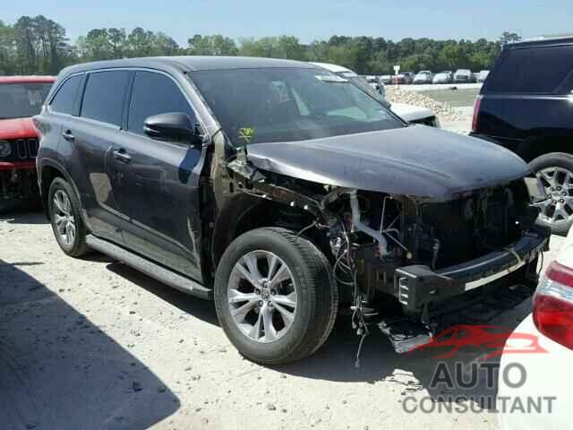 TOYOTA HIGHLANDER 2016 - 5TDZKRFHXGS126361