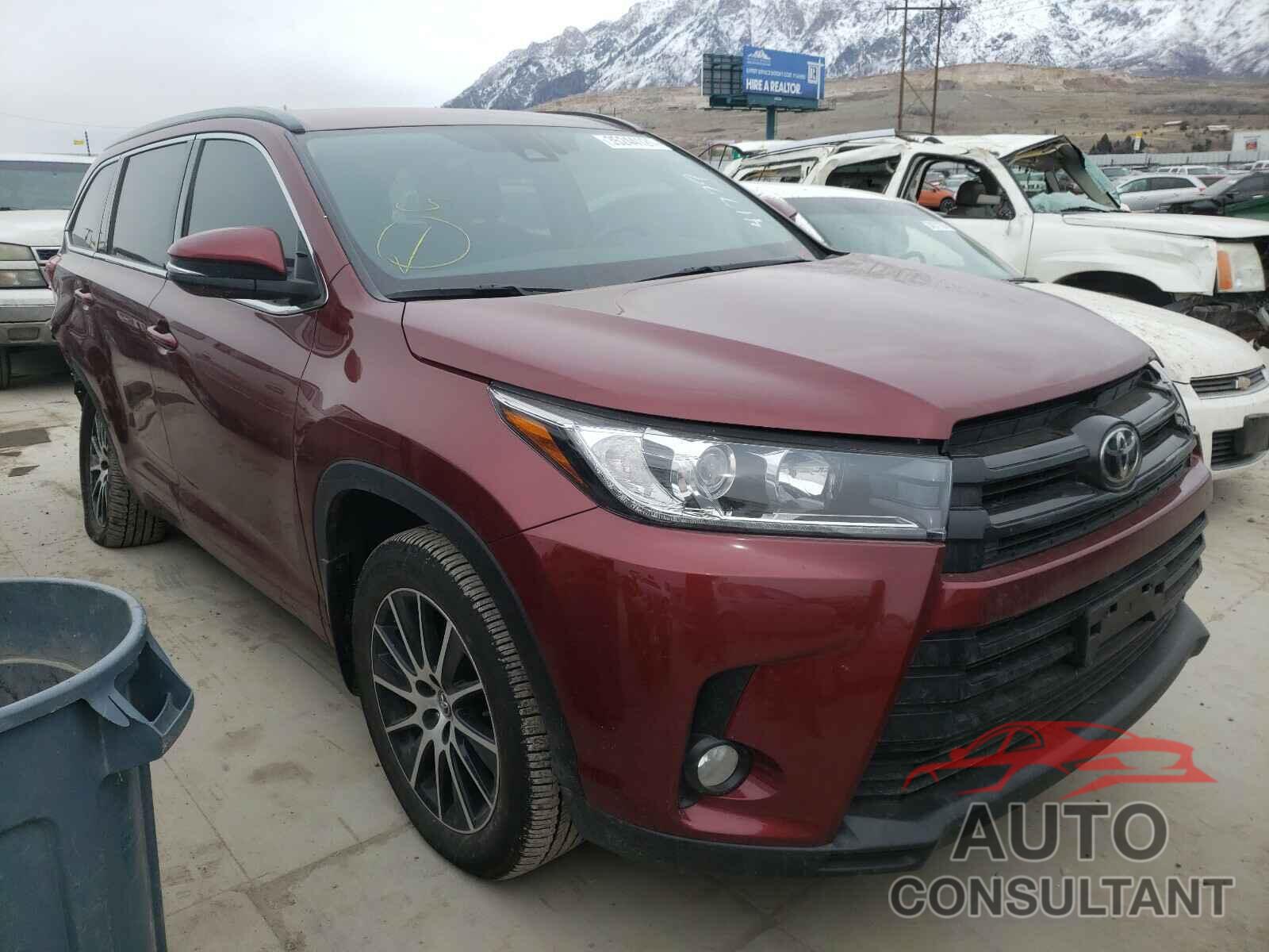 TOYOTA HIGHLANDER 2017 - 5TDJZRFH4HS424138